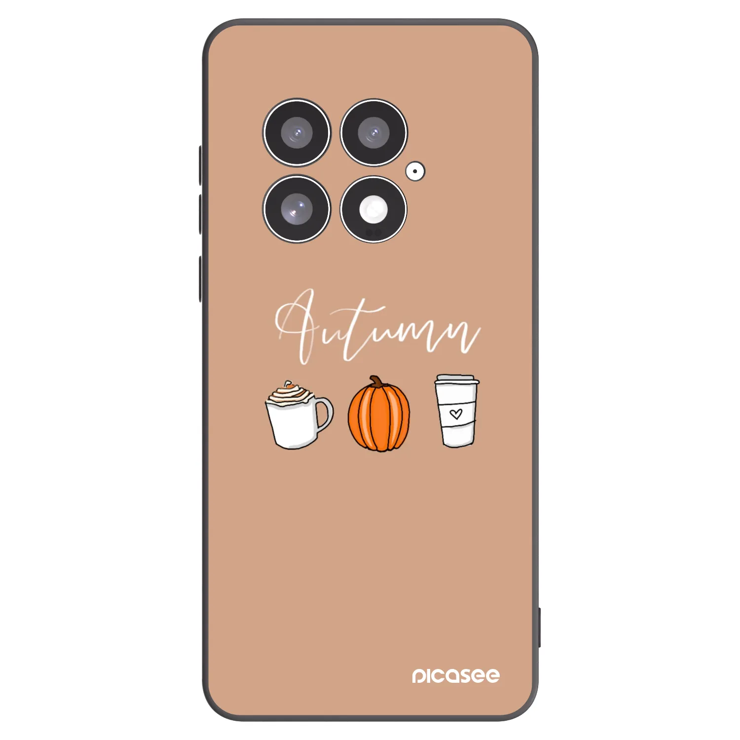 Picasee silikonowe czarne etui na OnePlus 13 5G - Autumn