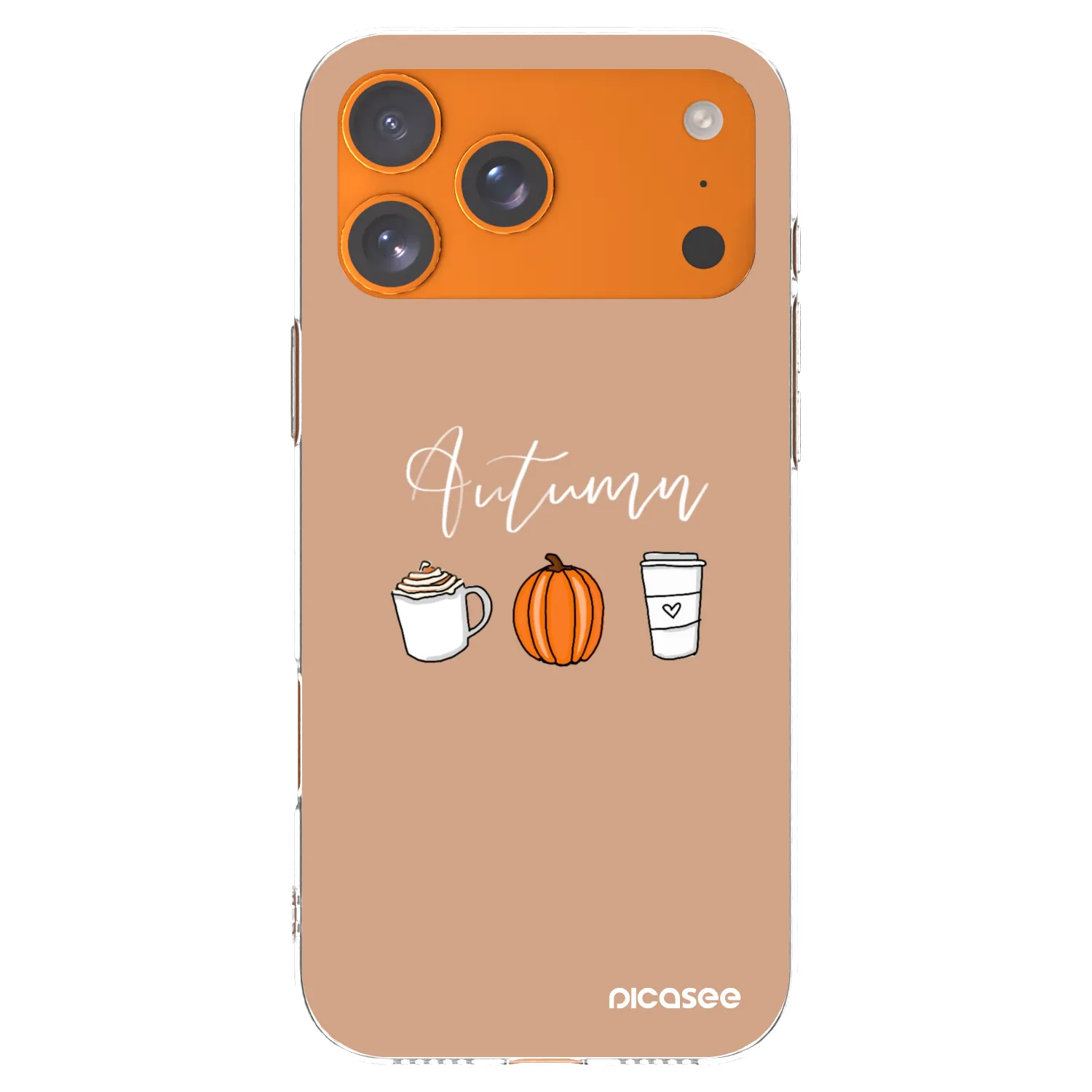 Picasee silikonowe przeźroczyste etui na Apple iPhone 17 Pro Max - Autumn