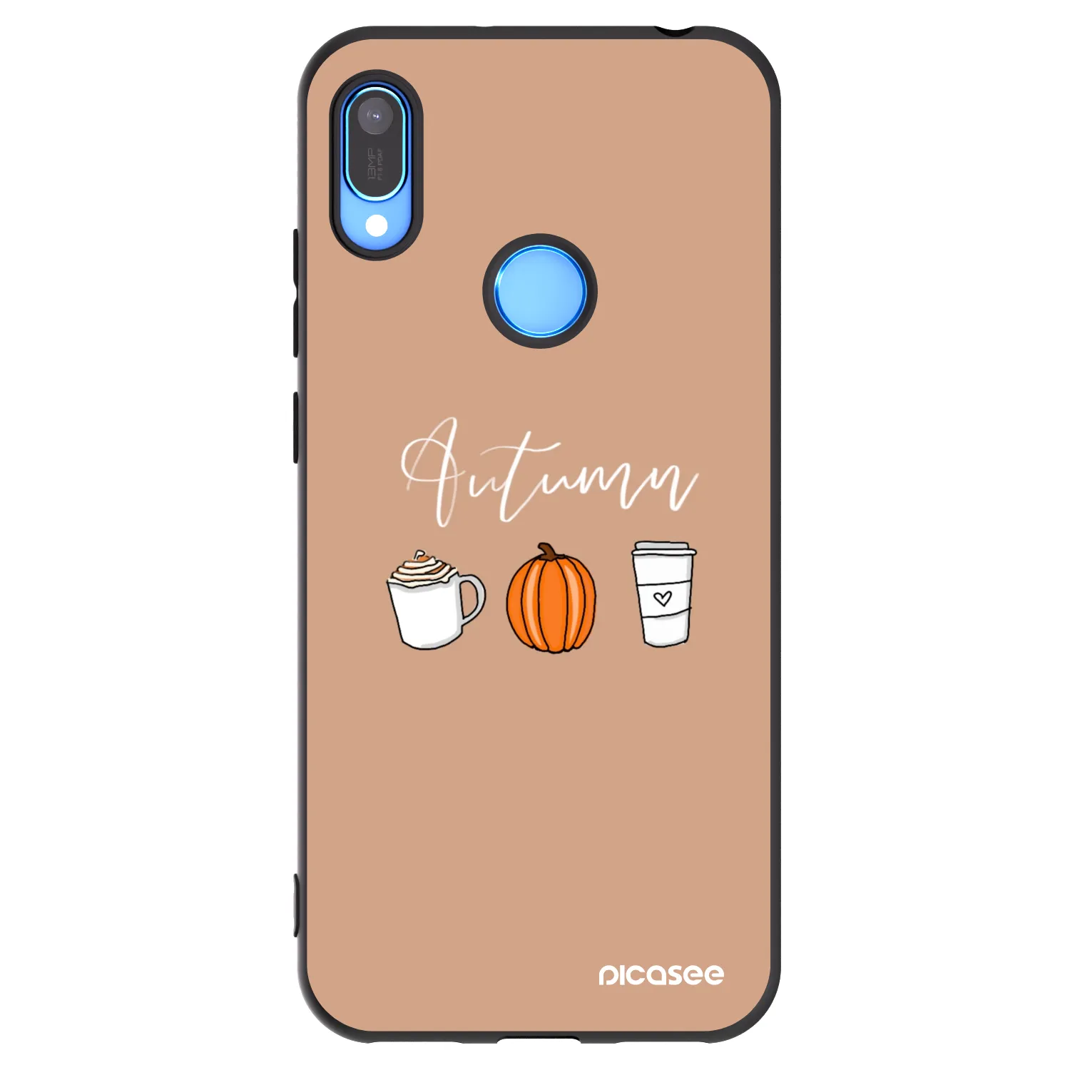 Picasee silikonowe czarne etui na Huawei Y6 2019 - Autumn