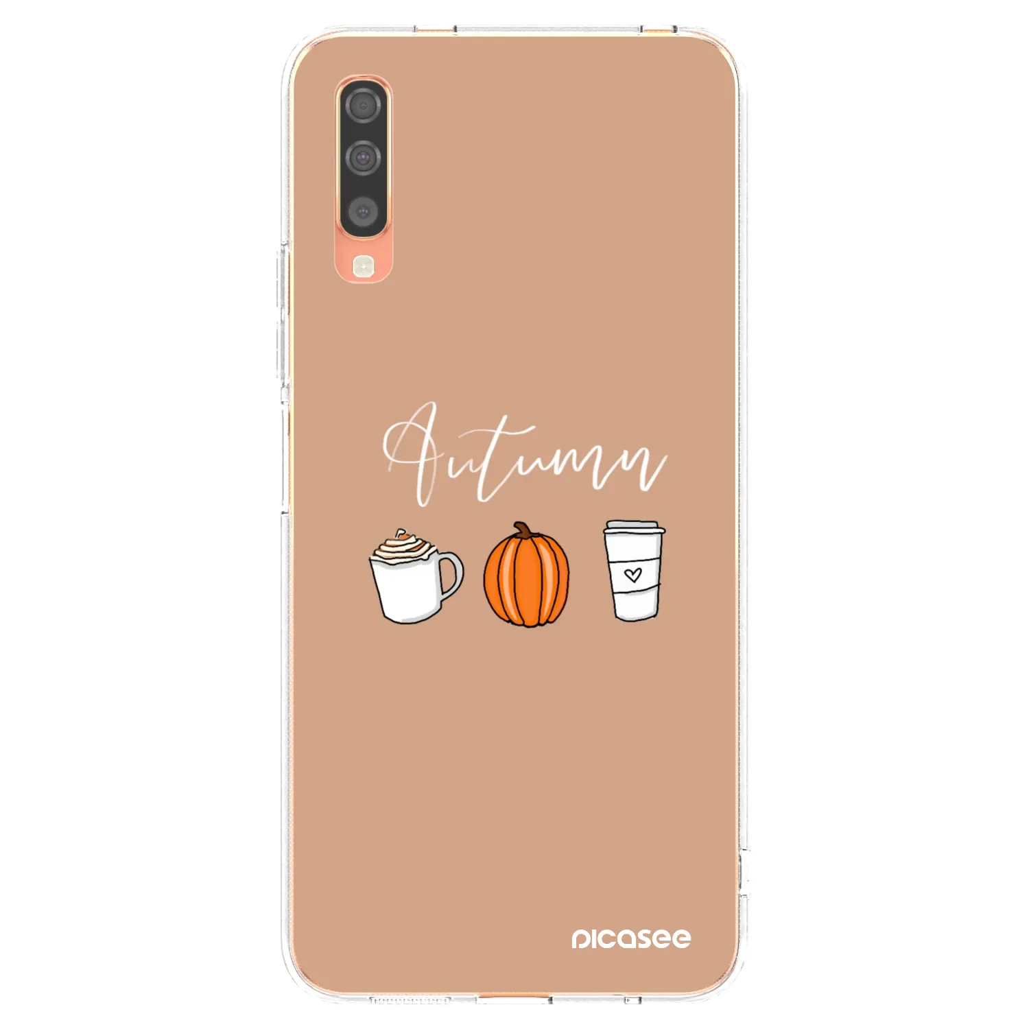 Picasee silikonowe przeźroczyste etui na Samsung Galaxy A70 A705F - Autumn
