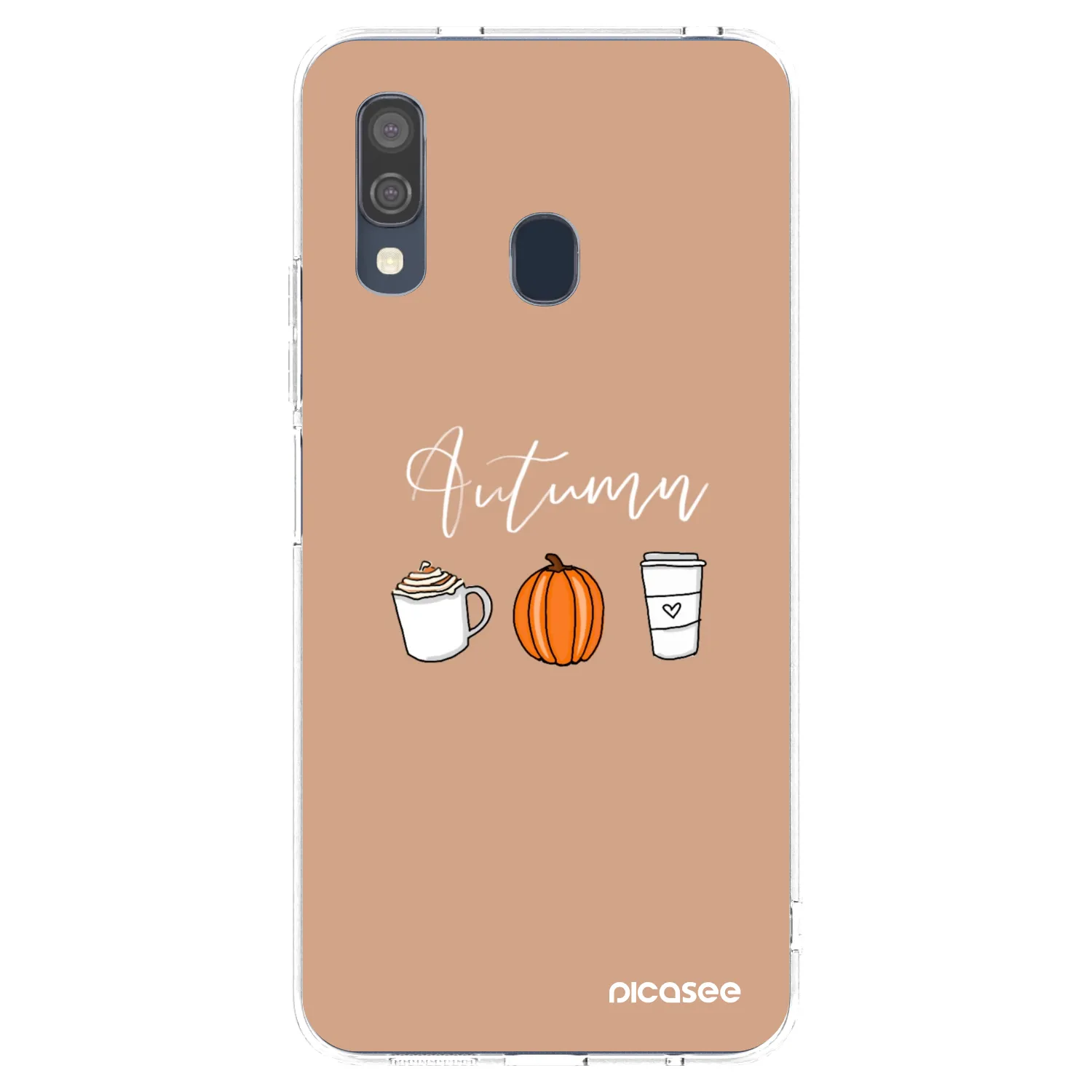 Picasee silikonowe przeźroczyste etui na Samsung Galaxy A40 A405F - Autumn