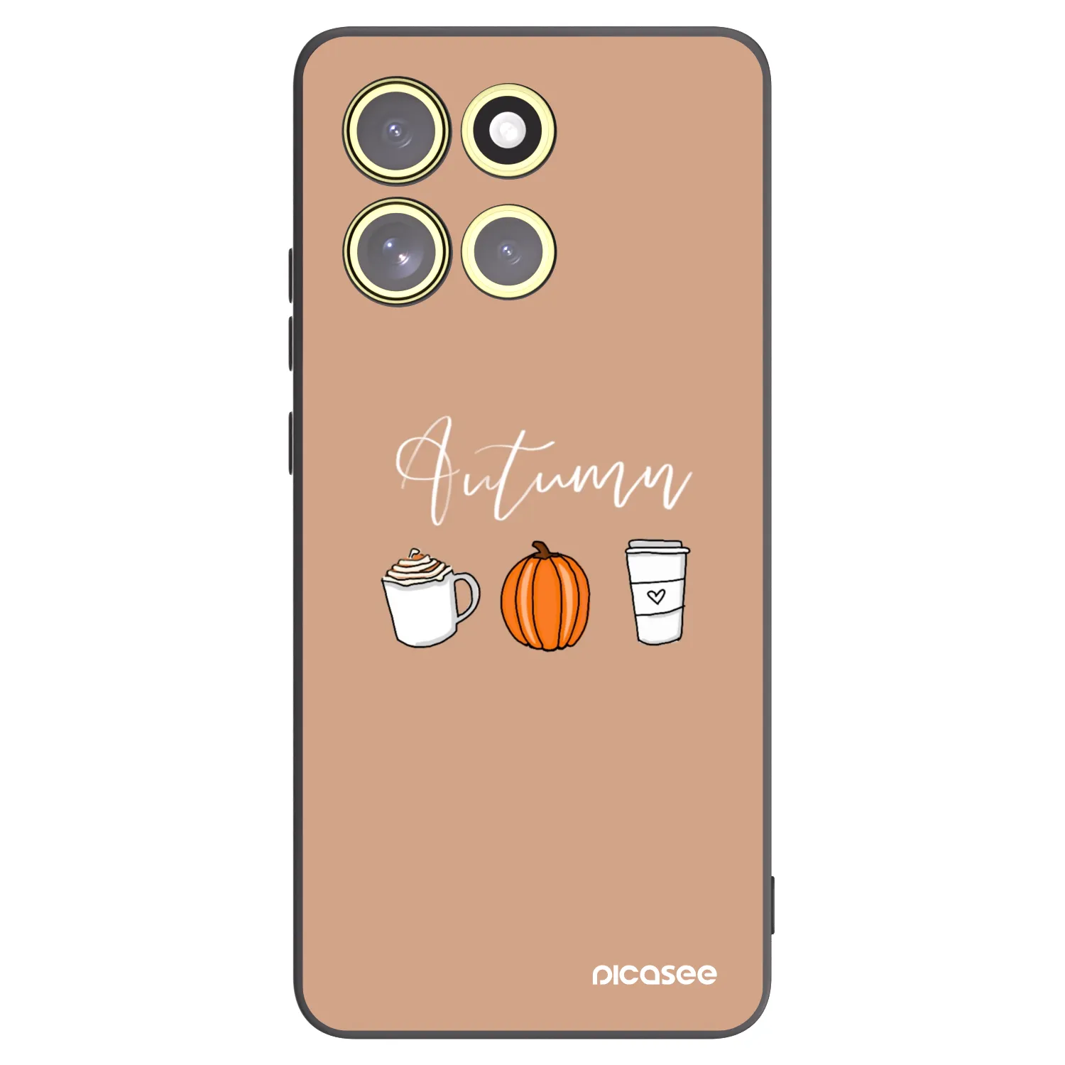 Picasee silikonowe czarne etui na Motorola Moto G86 5G - Autumn