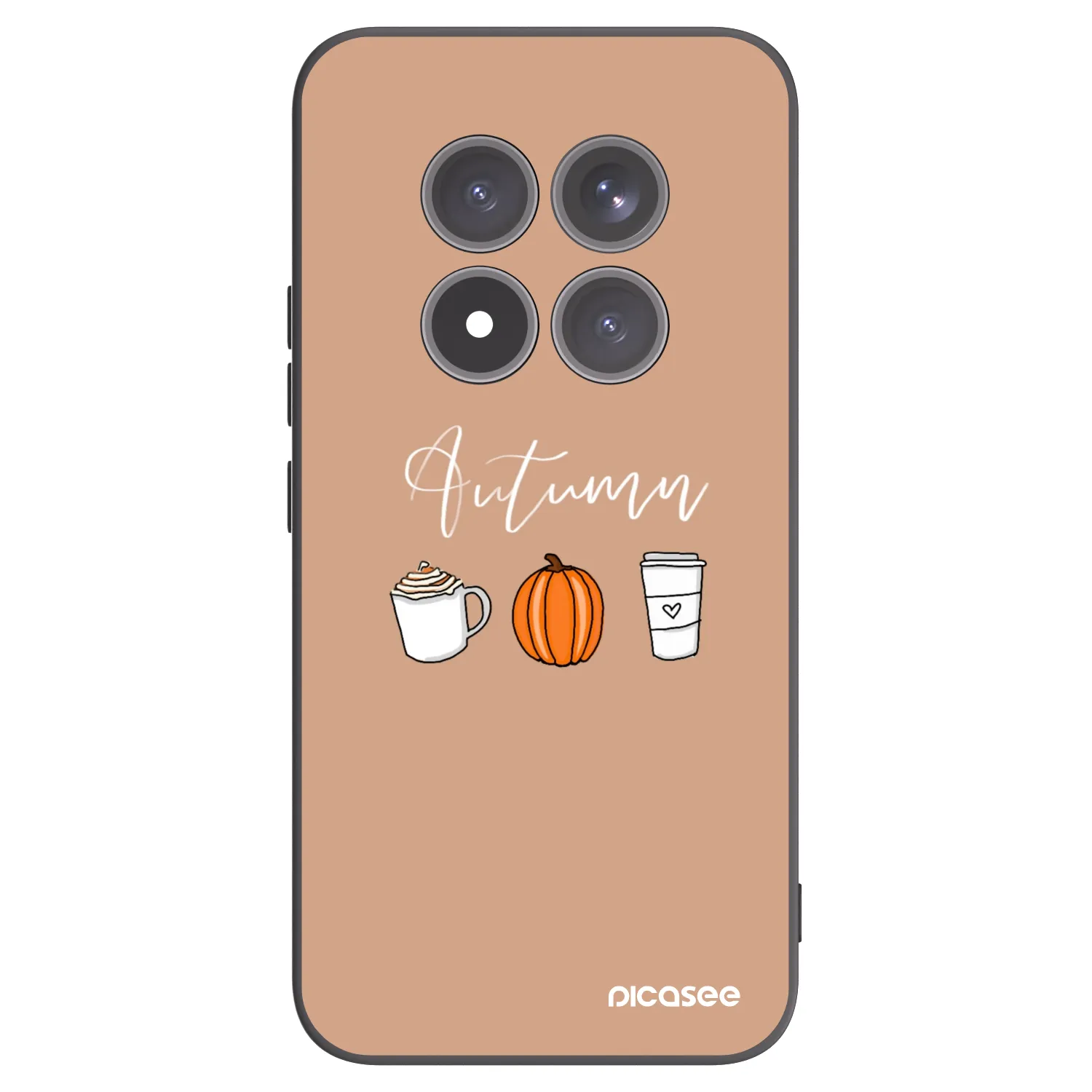 Picasee silikonowe czarne etui na Xiaomi Redmi Note 15 Pro+ - Autumn