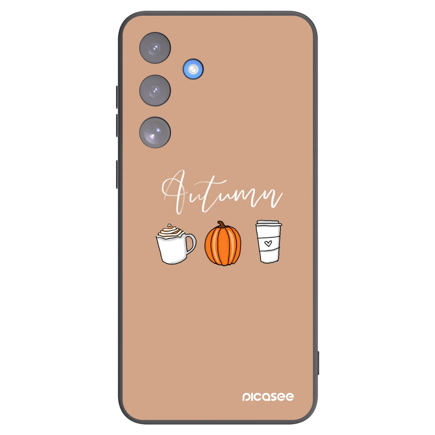 Picasee silikonowe czarne etui na Samsung Galaxy S25 FE 5G - Autumn