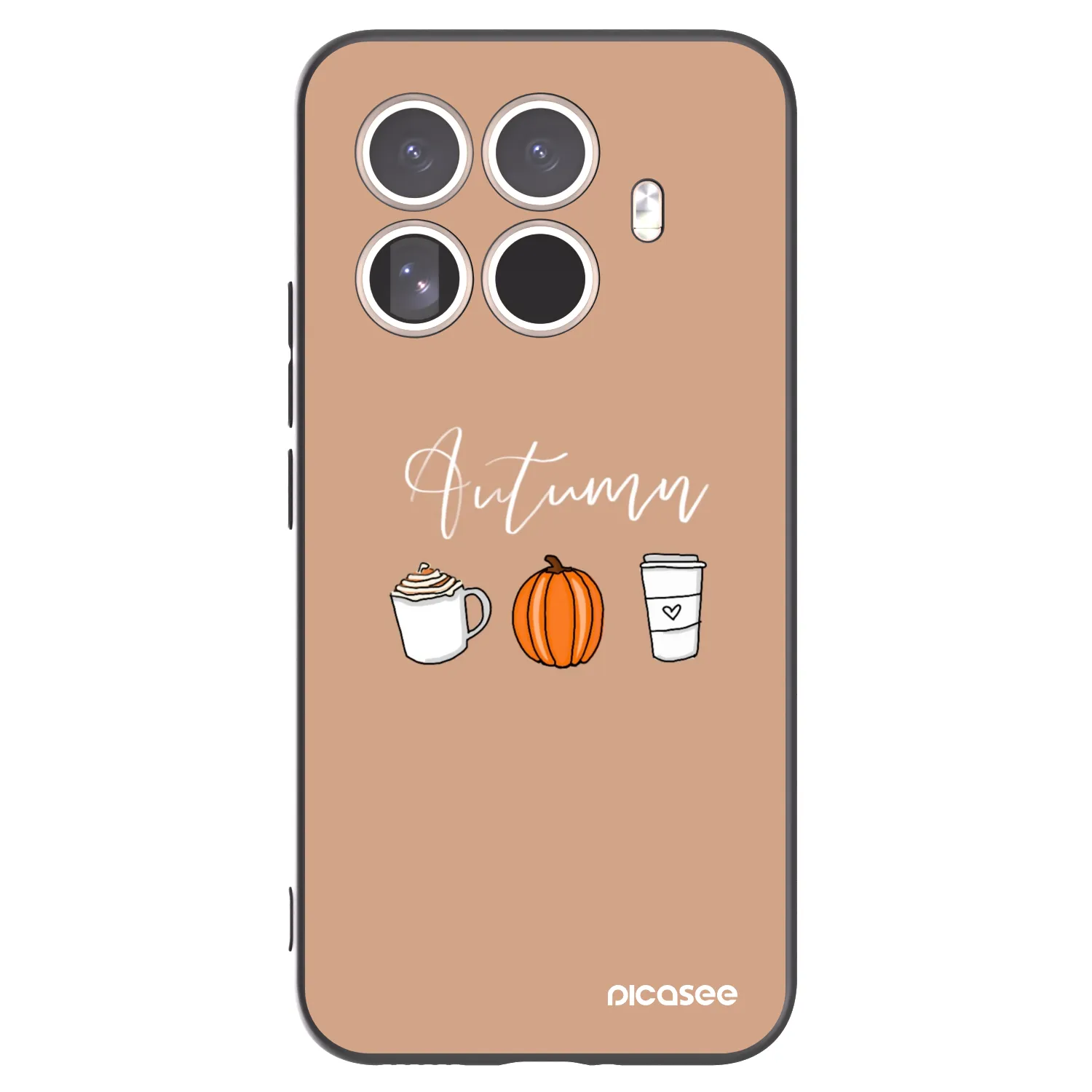 Picasee silikonowe czarne etui na Xiaomi 15T Pro - Autumn