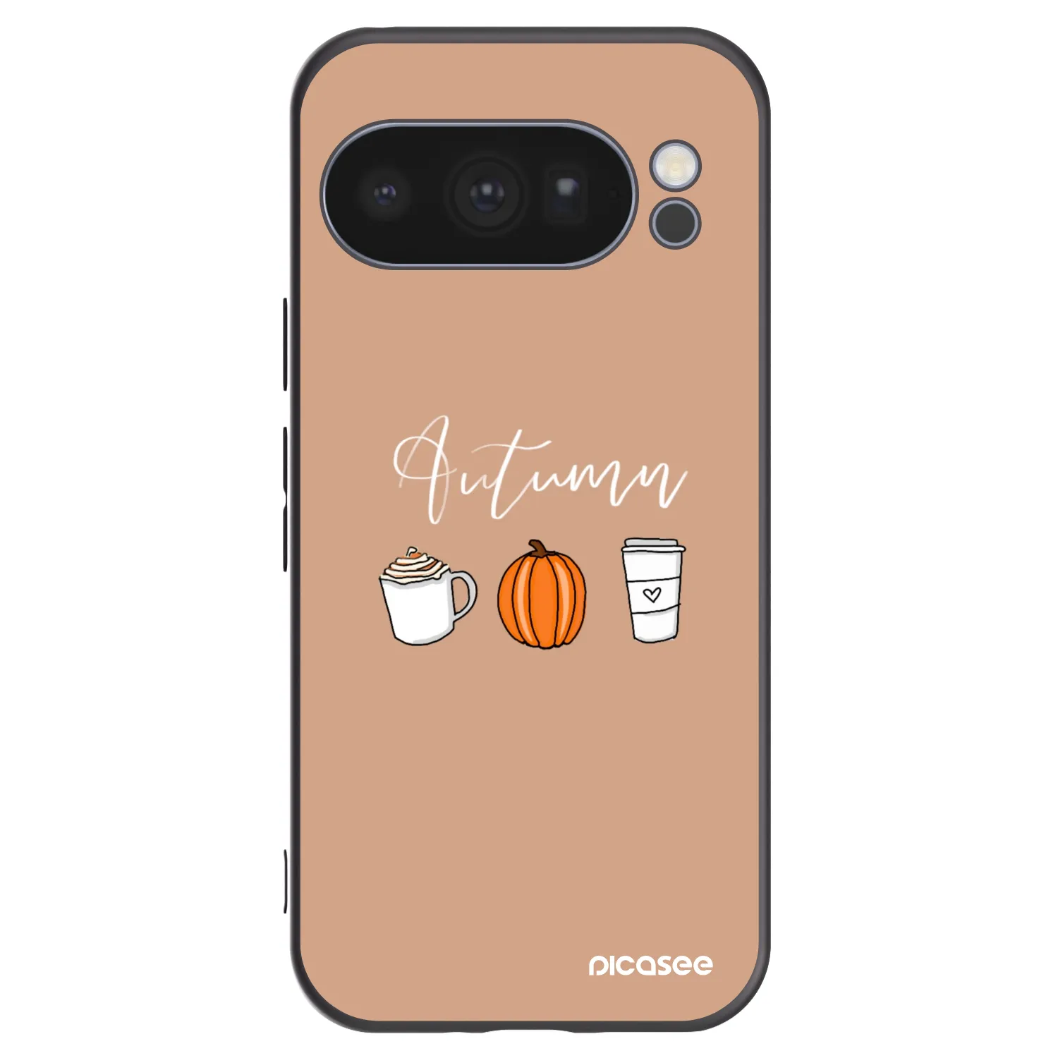 Picasee silikonowe czarne etui na Google Pixel 10 Pro - Autumn