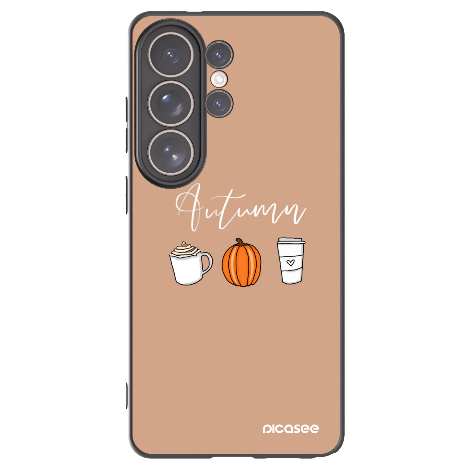 Picasee silikonowe czarne etui na Samsung Galaxy S26 Ultra - Autumn