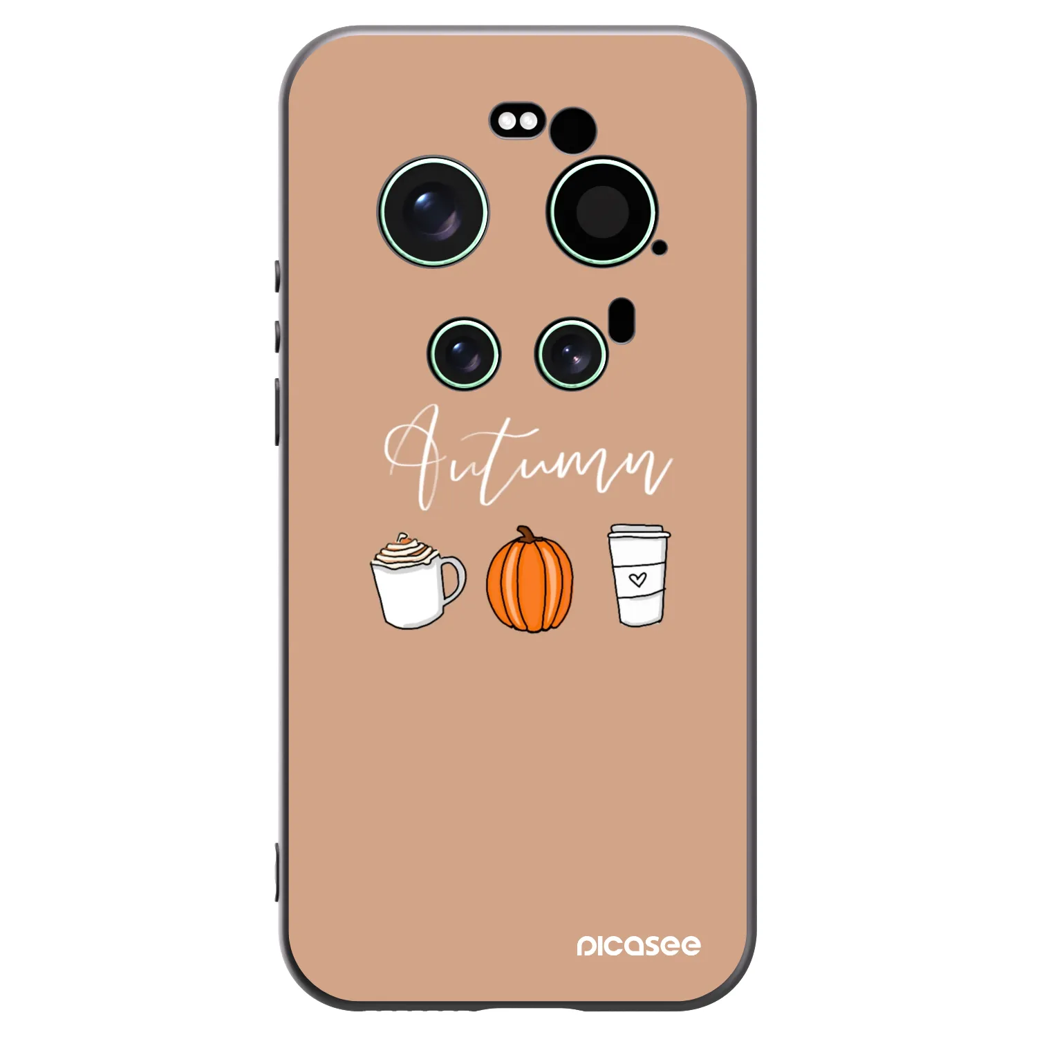 Picasee silikonowe czarne etui na Xiaomi 17 Ultra - Autumn