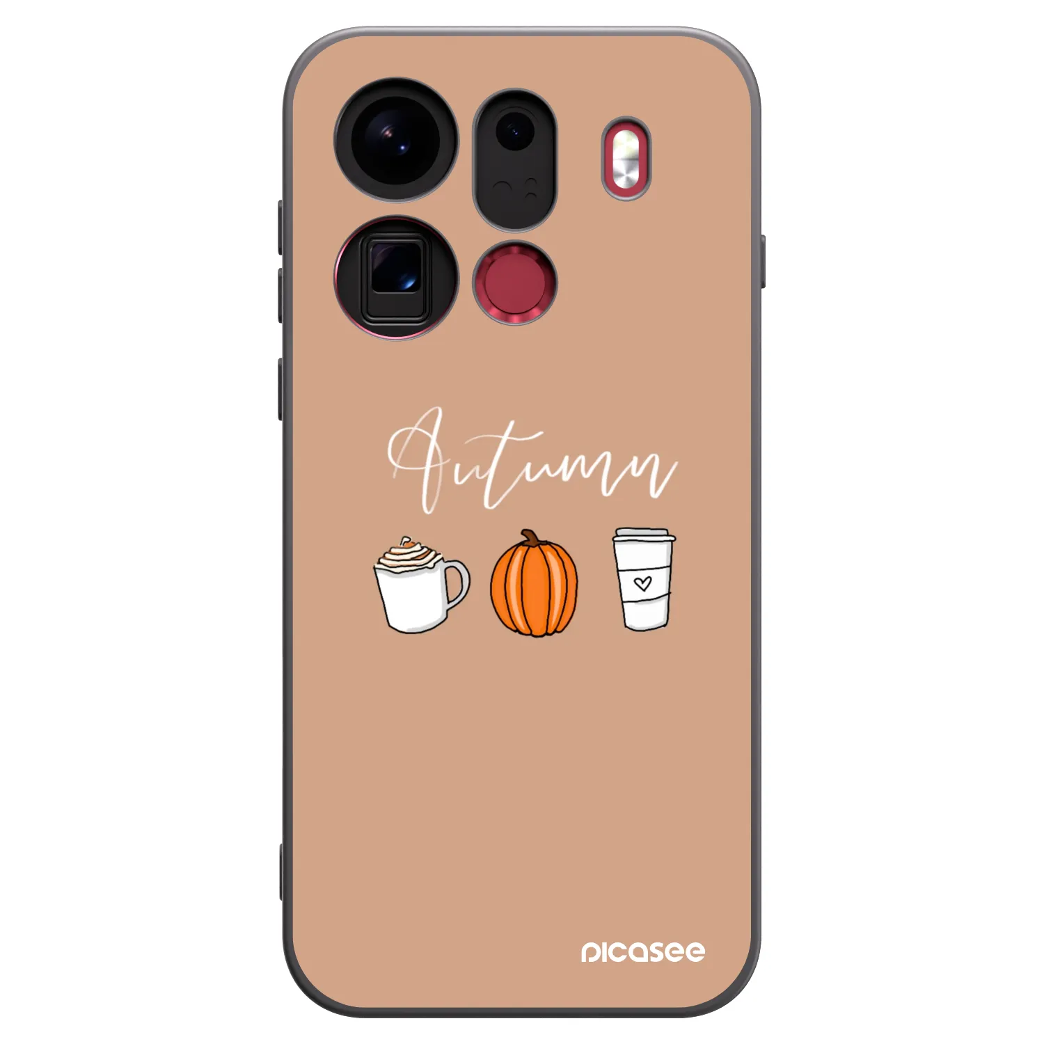 Picasee silikonowe czarne etui na OPPO Find X9 Pro - Autumn