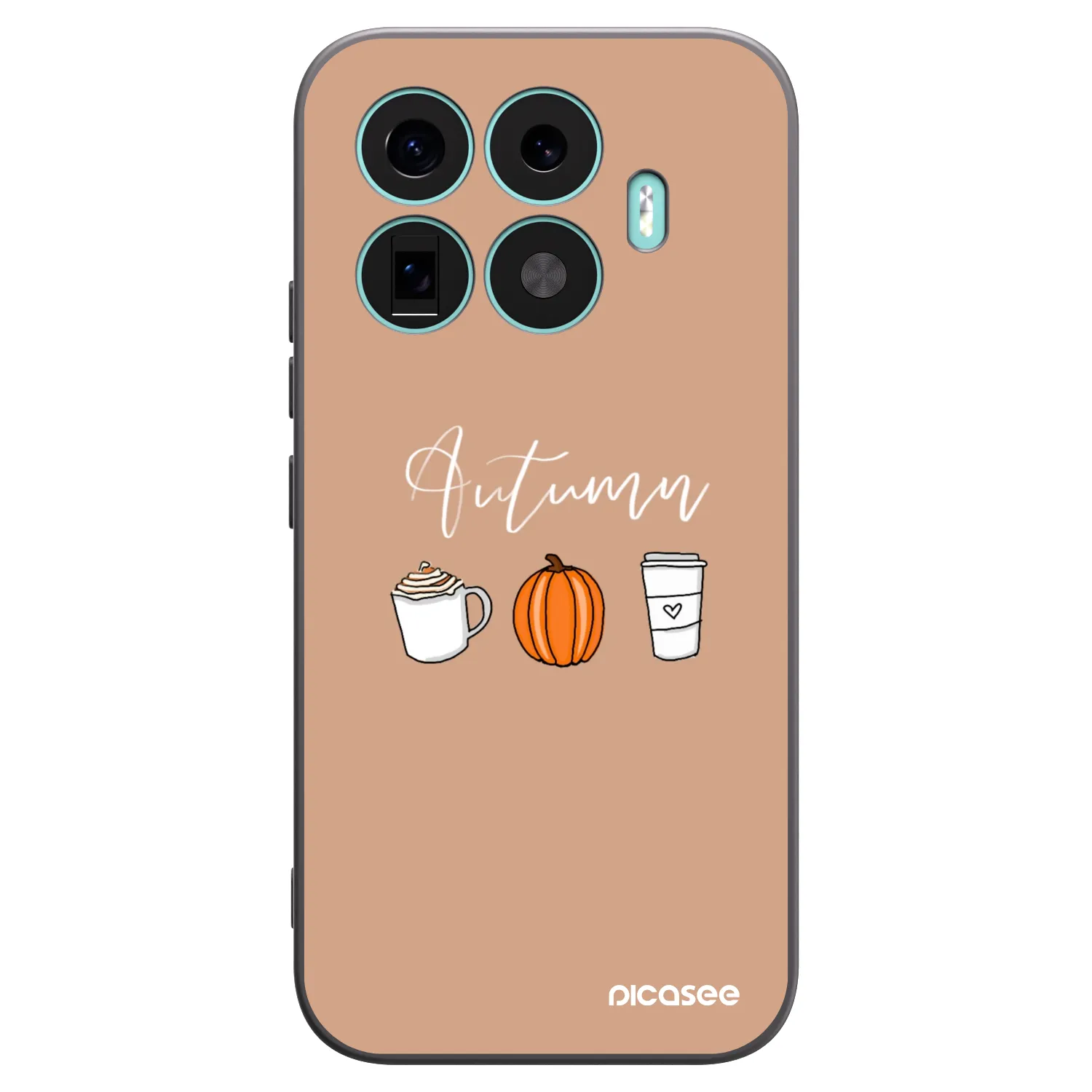 Picasee silikonowe czarne etui na Xiaomi 17T - Autumn