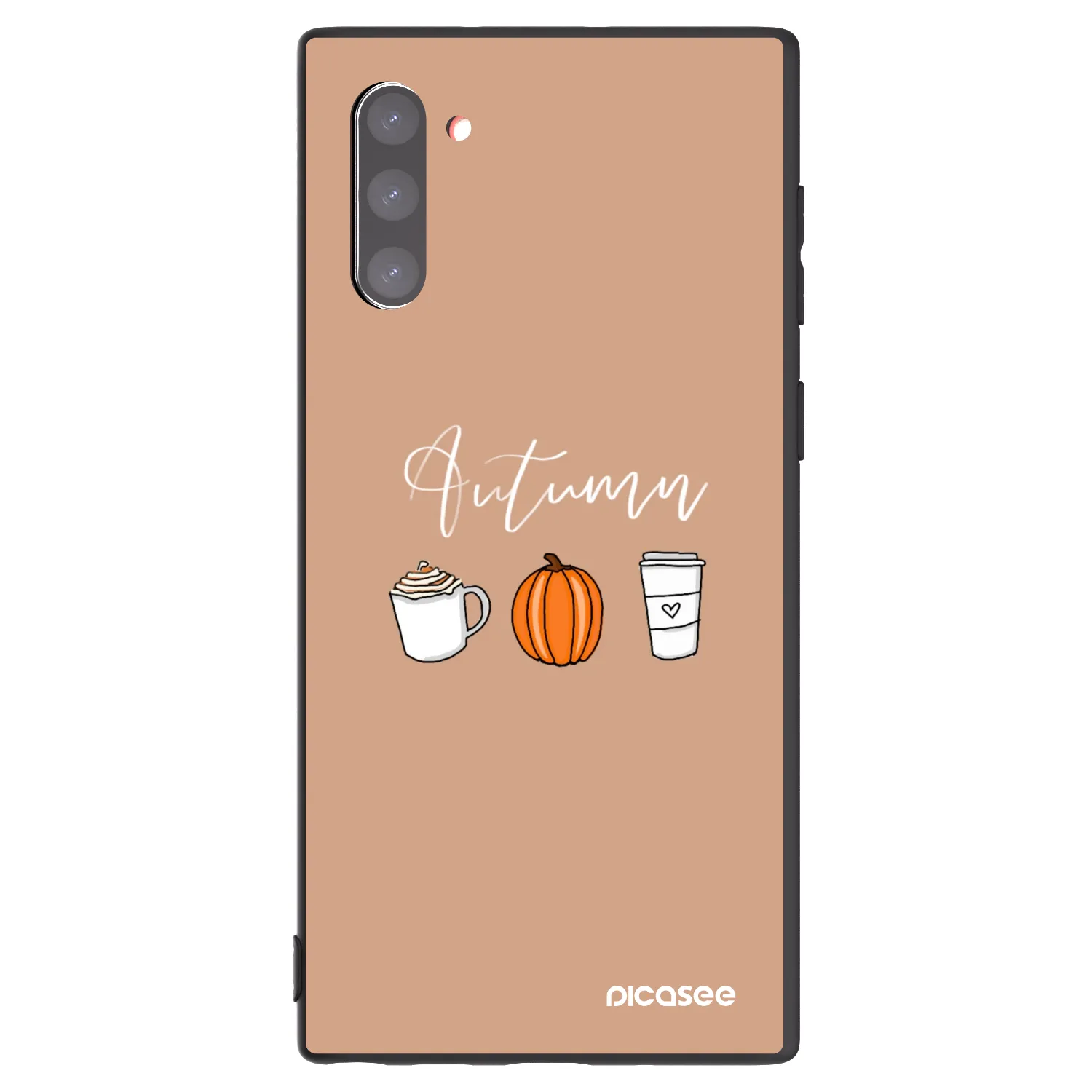 Picasee silikonowe czarne etui na Samsung Galaxy Note 10 N970F - Autumn