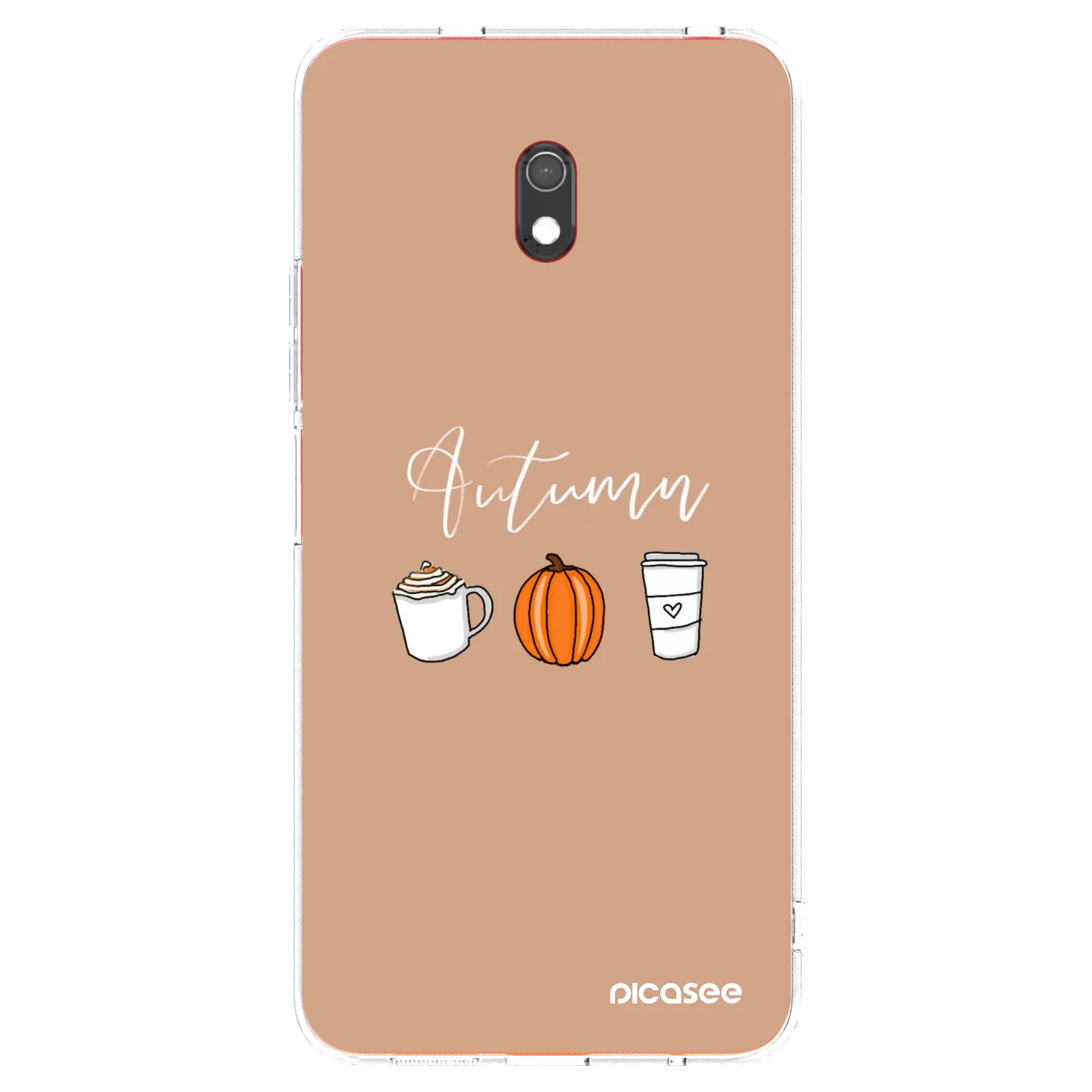 Picasee silikonowe przeźroczyste etui na Xiaomi Redmi 8A - Autumn