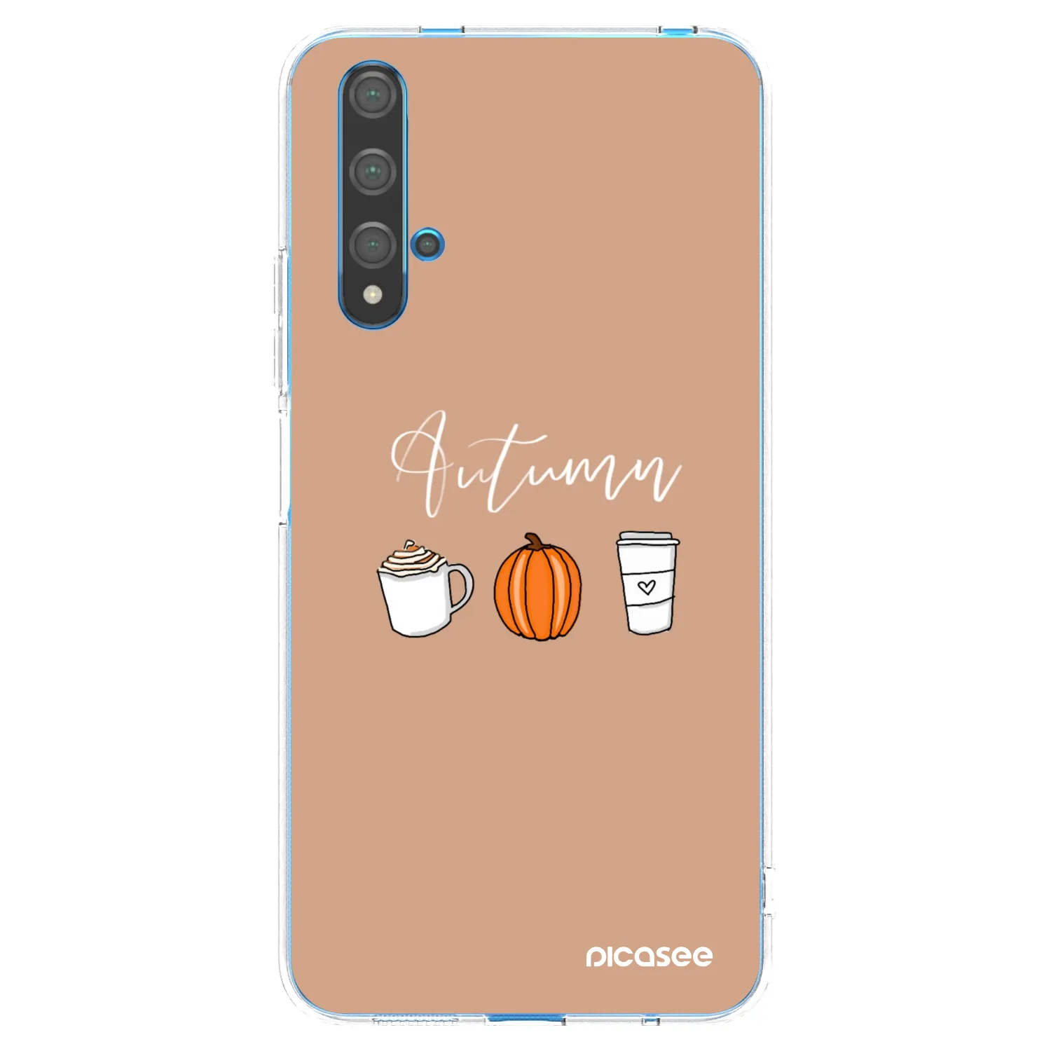 Picasee silikonowe przeźroczyste etui na Huawei Nova 5T - Autumn