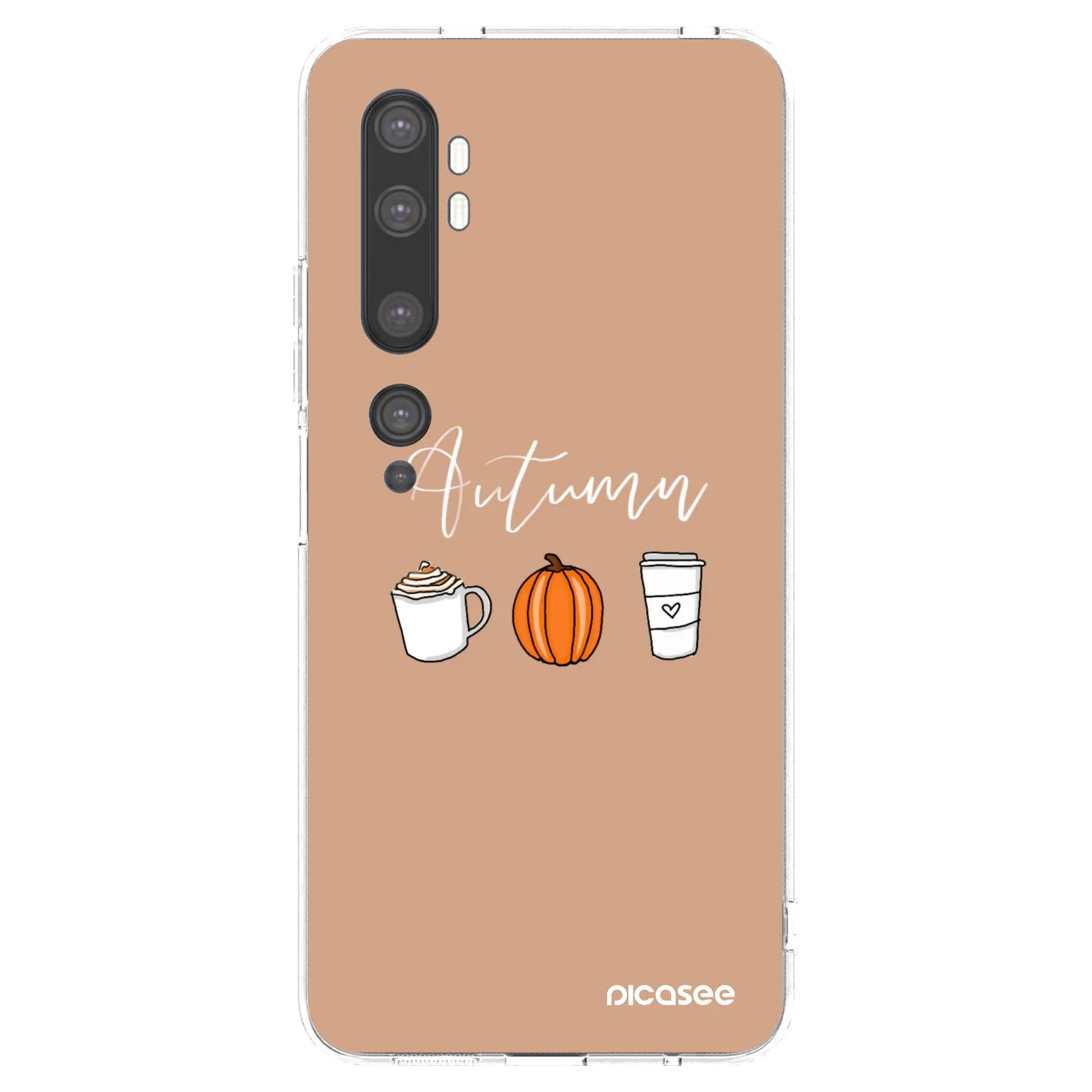 Picasee silikonowe przeźroczyste etui na Xiaomi Mi Note 10 (Pro) - Autumn