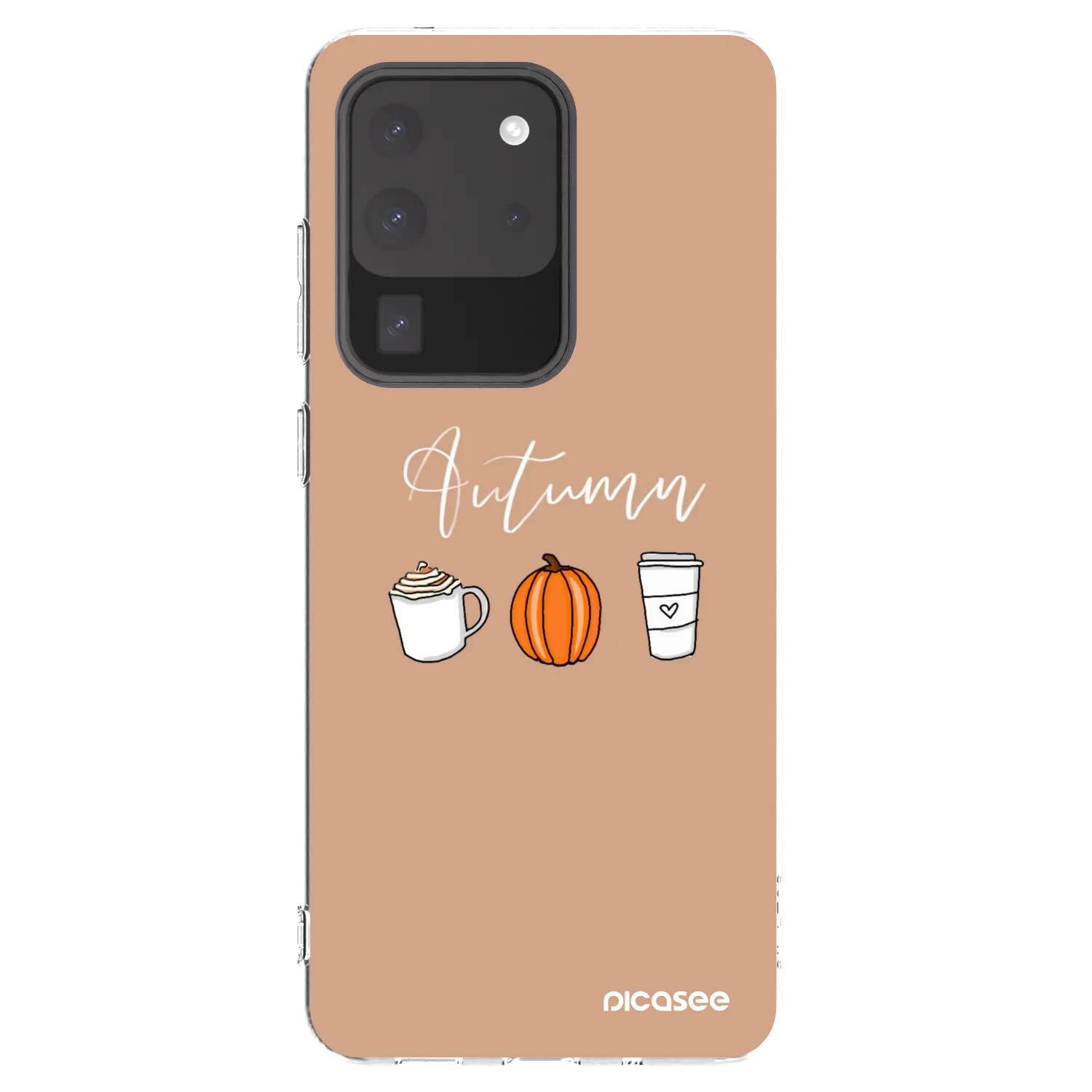 Picasee silikonowe przeźroczyste etui na Samsung Galaxy S20 Ultra 5G G988F - Autumn