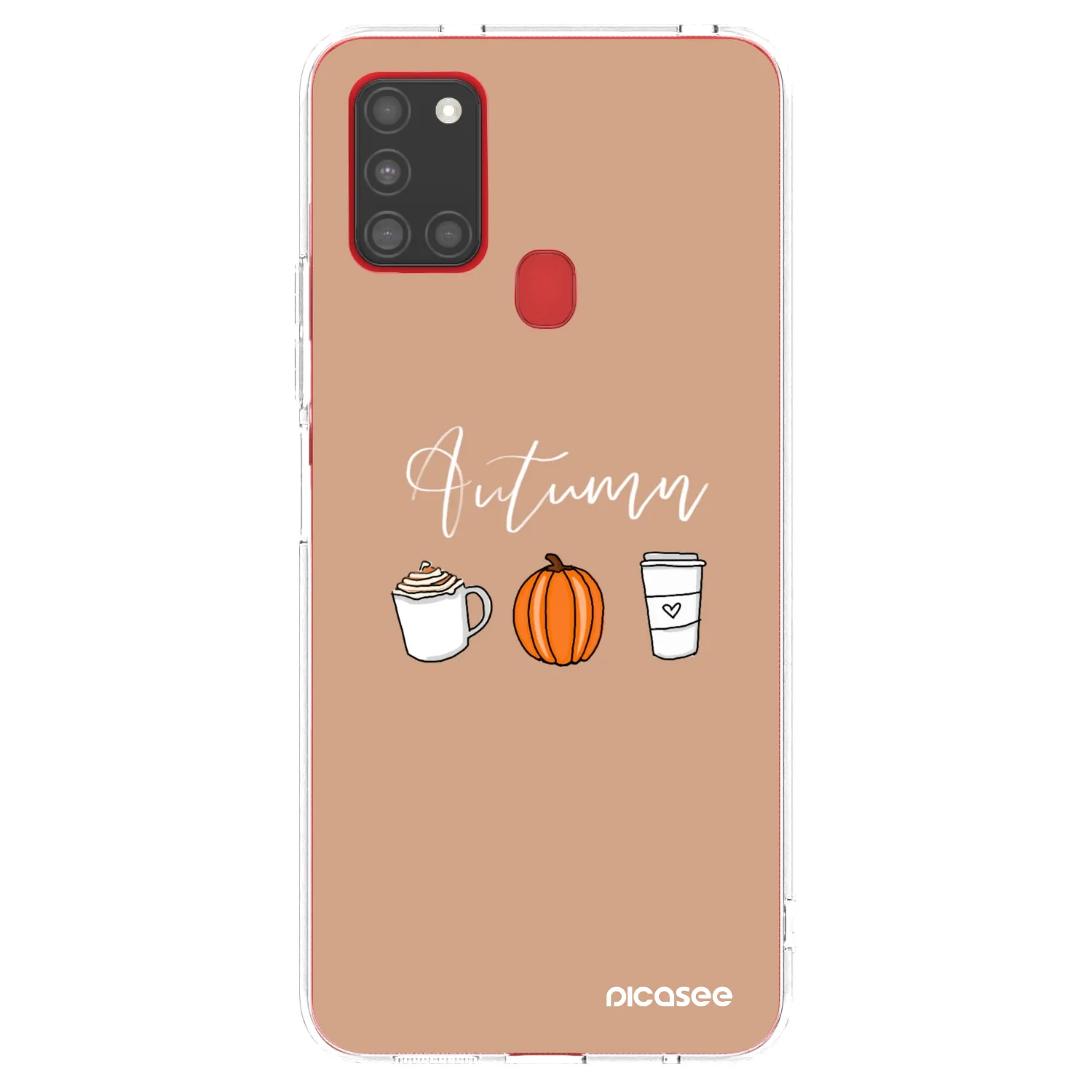 Picasee silikonowe przeźroczyste etui na Samsung Galaxy A21s - Autumn