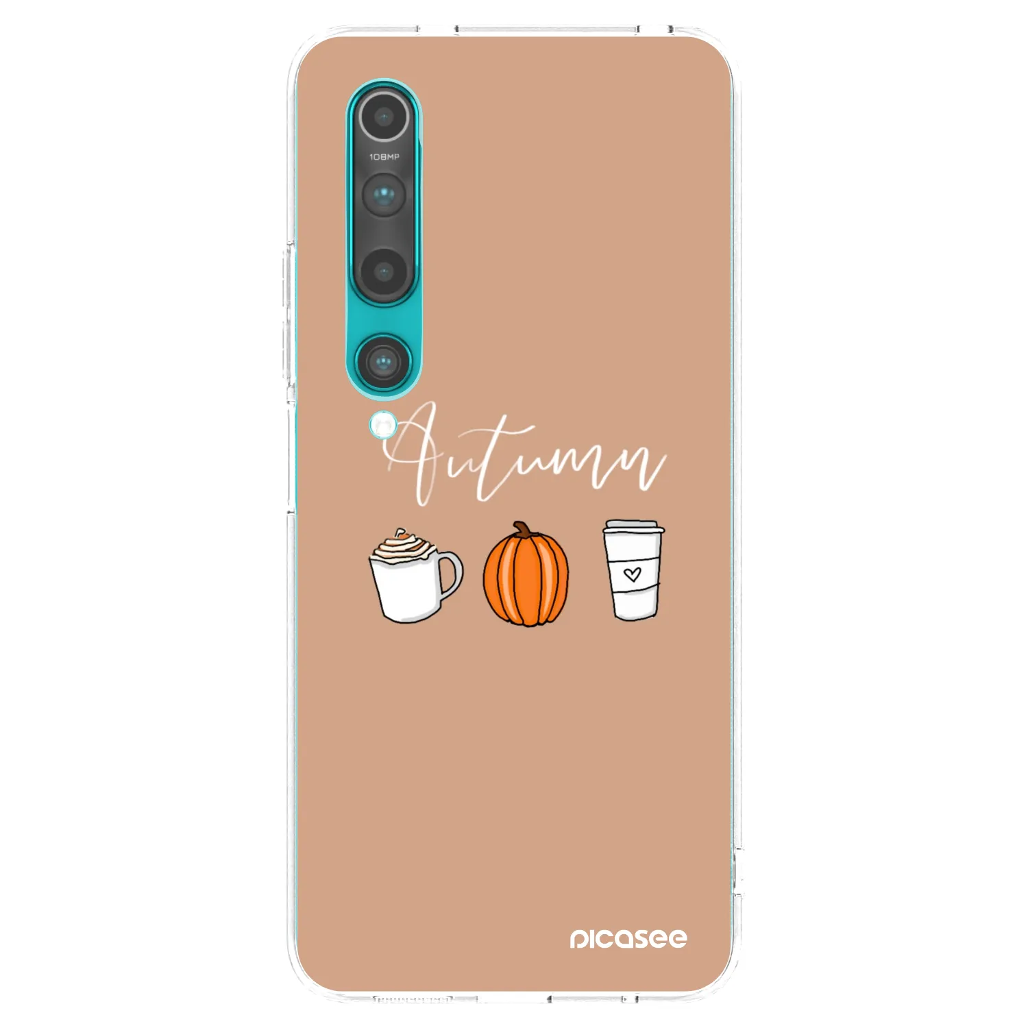 Picasee silikonowe przeźroczyste etui na Xiaomi Mi 10 - Autumn