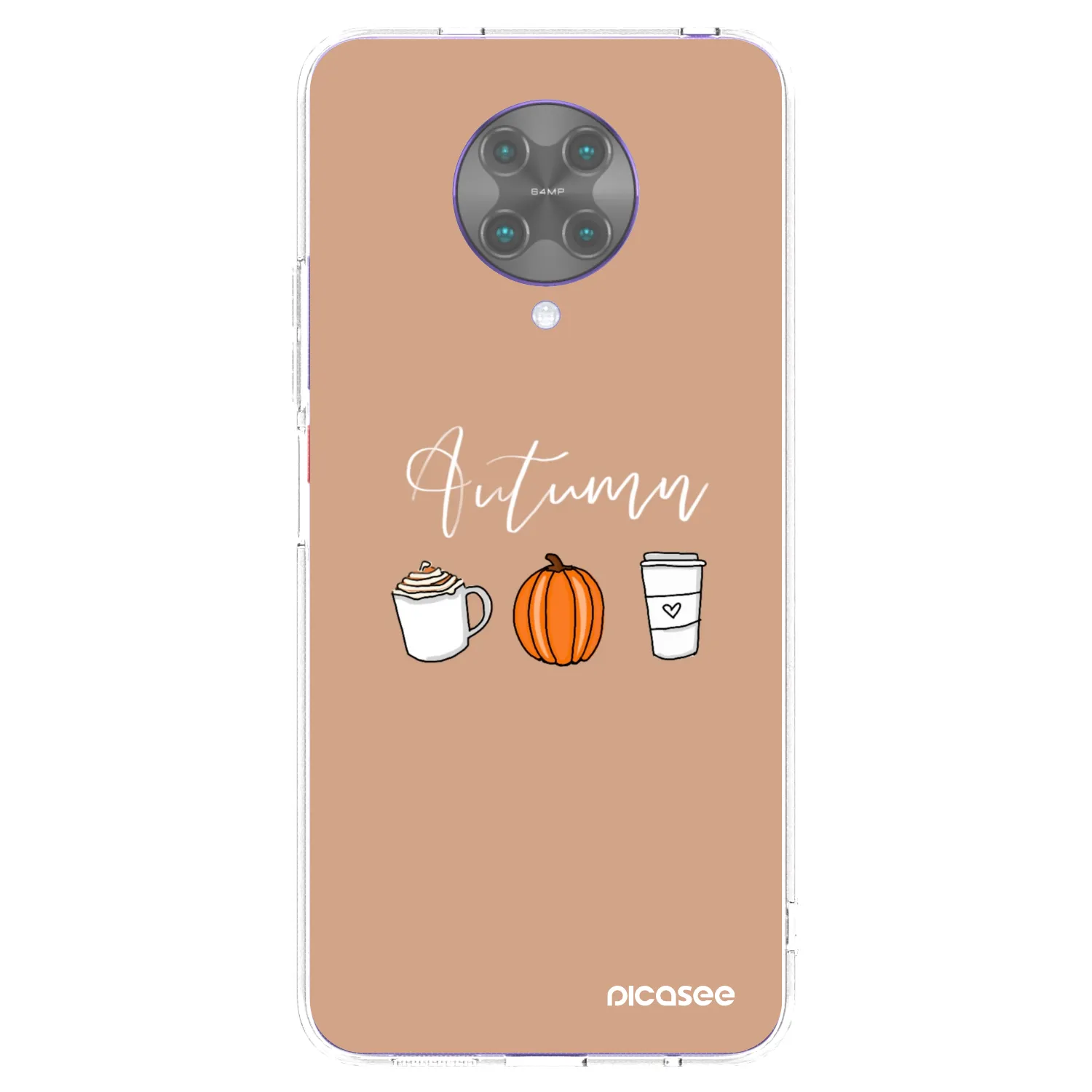 Picasee silikonowe przeźroczyste etui na Xiaomi Poco F2 Pro - Autumn