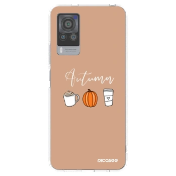 Picasee silikonowe przeźroczyste etui na Vivo X60 Pro 5G - Autumn