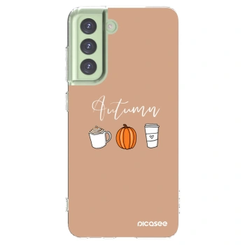 Picasee silikonowe przeźroczyste etui na Samsung Galaxy S21 FE 5G - Autumn
