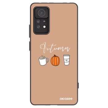 Picasee silikonowe czarne etui na Xiaomi Redmi Note 11 Pro - Autumn