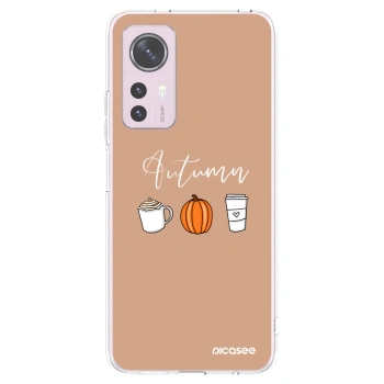 Picasee silikonowe przeźroczyste etui na Xiaomi 12 - Autumn