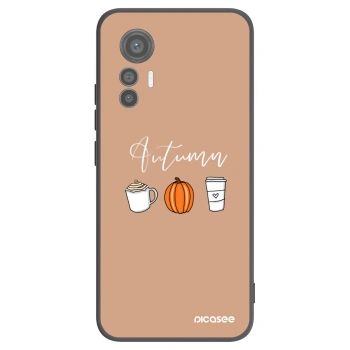 Picasee silikonowe czarne etui na Xiaomi 12 Lite - Autumn
