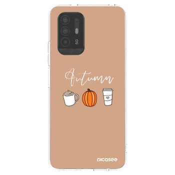 Picasee silikonowe przeźroczyste etui na OPPO A94 5G - Autumn