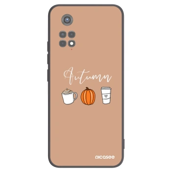 Picasee silikonowe czarne etui na Xiaomi Redmi Note 11S 5G - Autumn
