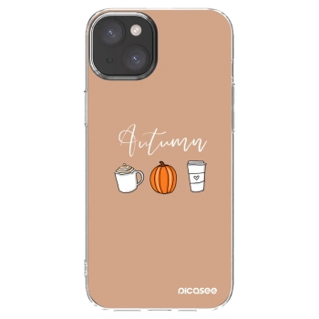 Picasee silikonowe przeźroczyste etui na Apple iPhone 15 Plus - Autumn