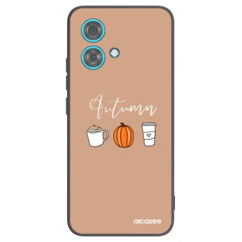 Picasee silikonowe czarne etui na Motorola Edge 40 Neo - Autumn