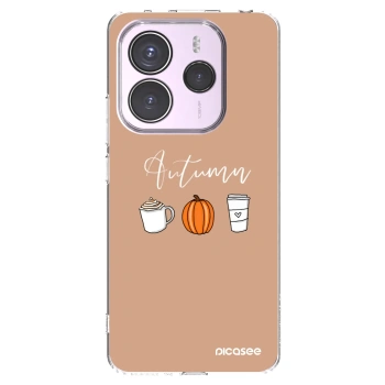 Picasee silikonowe przeźroczyste etui na Xiaomi Redmi Note 14 5G - Autumn