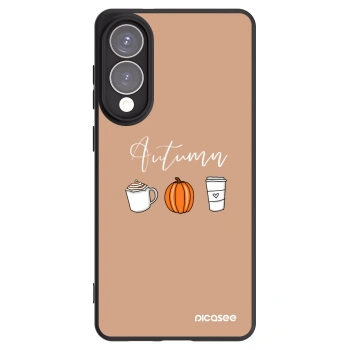 Picasee silikonowe czarne etui na Samsung Galaxy S25 Edge 5G - Autumn