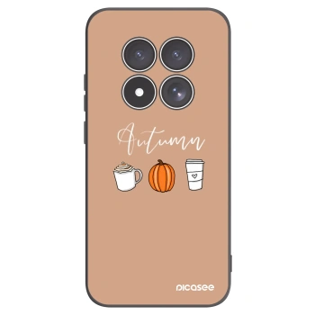 Picasee silikonowe czarne etui na Xiaomi Redmi Note 15 Pro 5G - Autumn