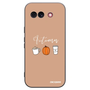 Picasee silikonowe czarne etui na Google Pixel 10a - Autumn