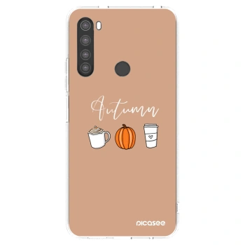 Picasee silikonowe przeźroczyste etui na Xiaomi Redmi Note 8 - Autumn