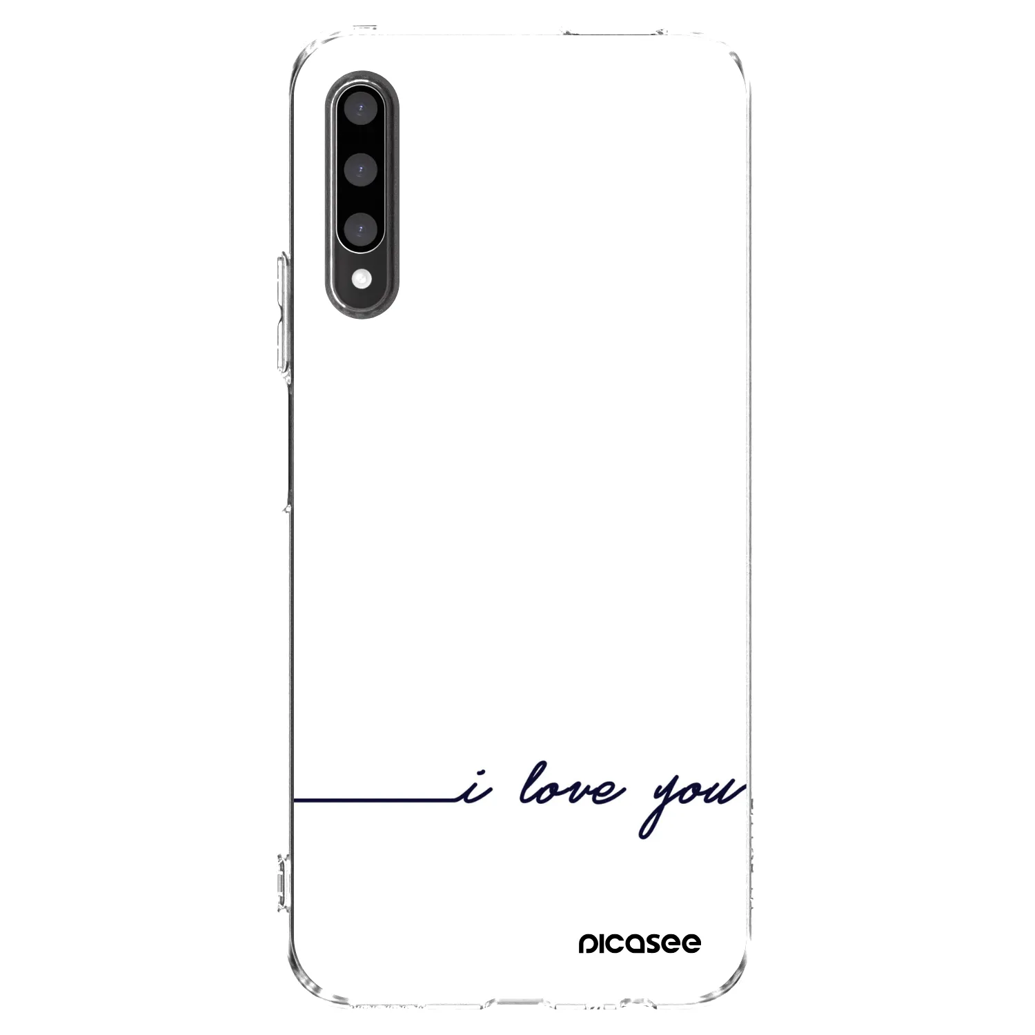 Picasee silikonowe przeźroczyste etui na Honor 9X Pro - I love you