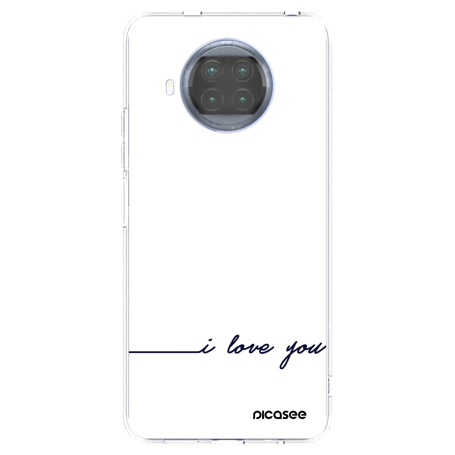 Picasee silikonowe przeźroczyste etui na Xiaomi Mi 10T Lite - I love you
