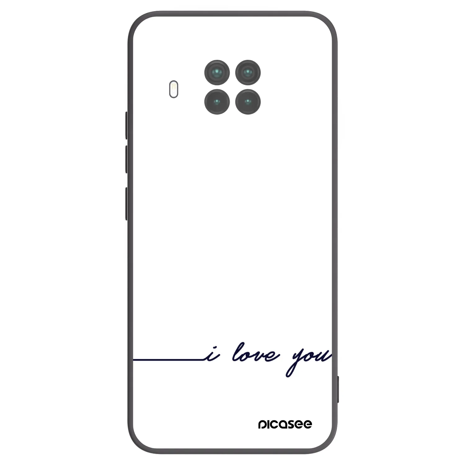 Picasee silikonowe czarne etui na Xiaomi Mi 10T Lite - I love you