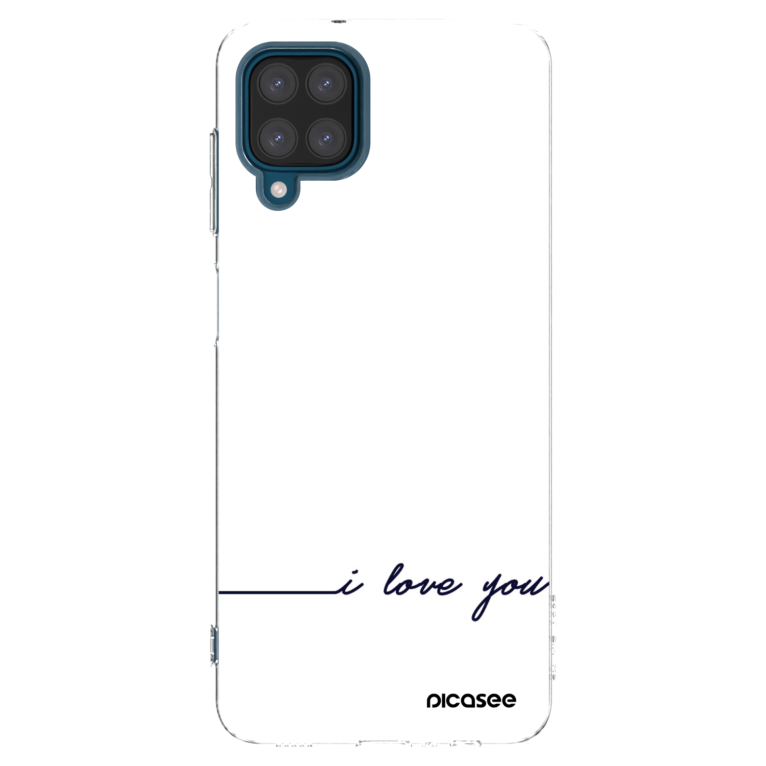 Picasee silikonowe przeźroczyste etui na Samsung Galaxy A12 A125F - I love you