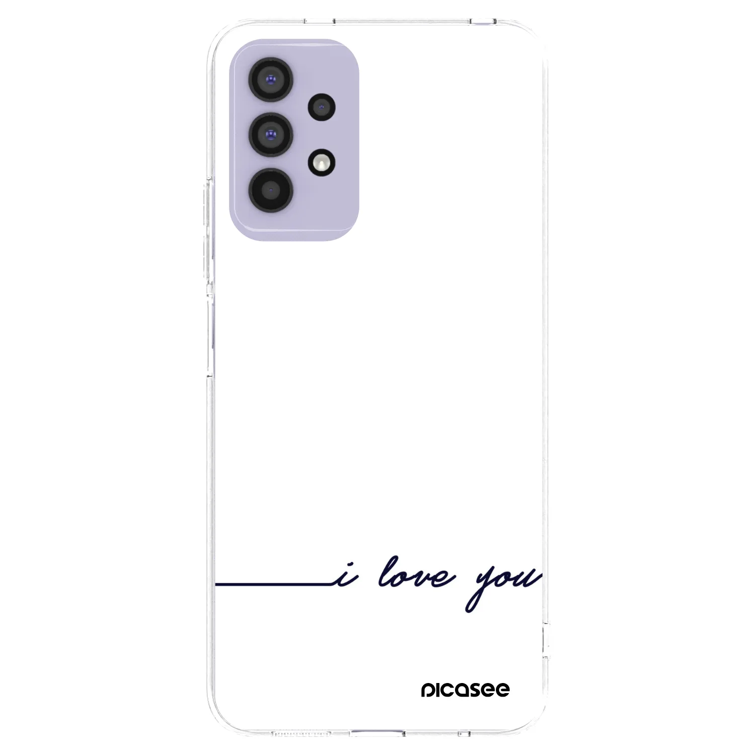 Picasee silikonowe przeźroczyste etui na Samsung Galaxy A32 4G SM-A325F - I love you