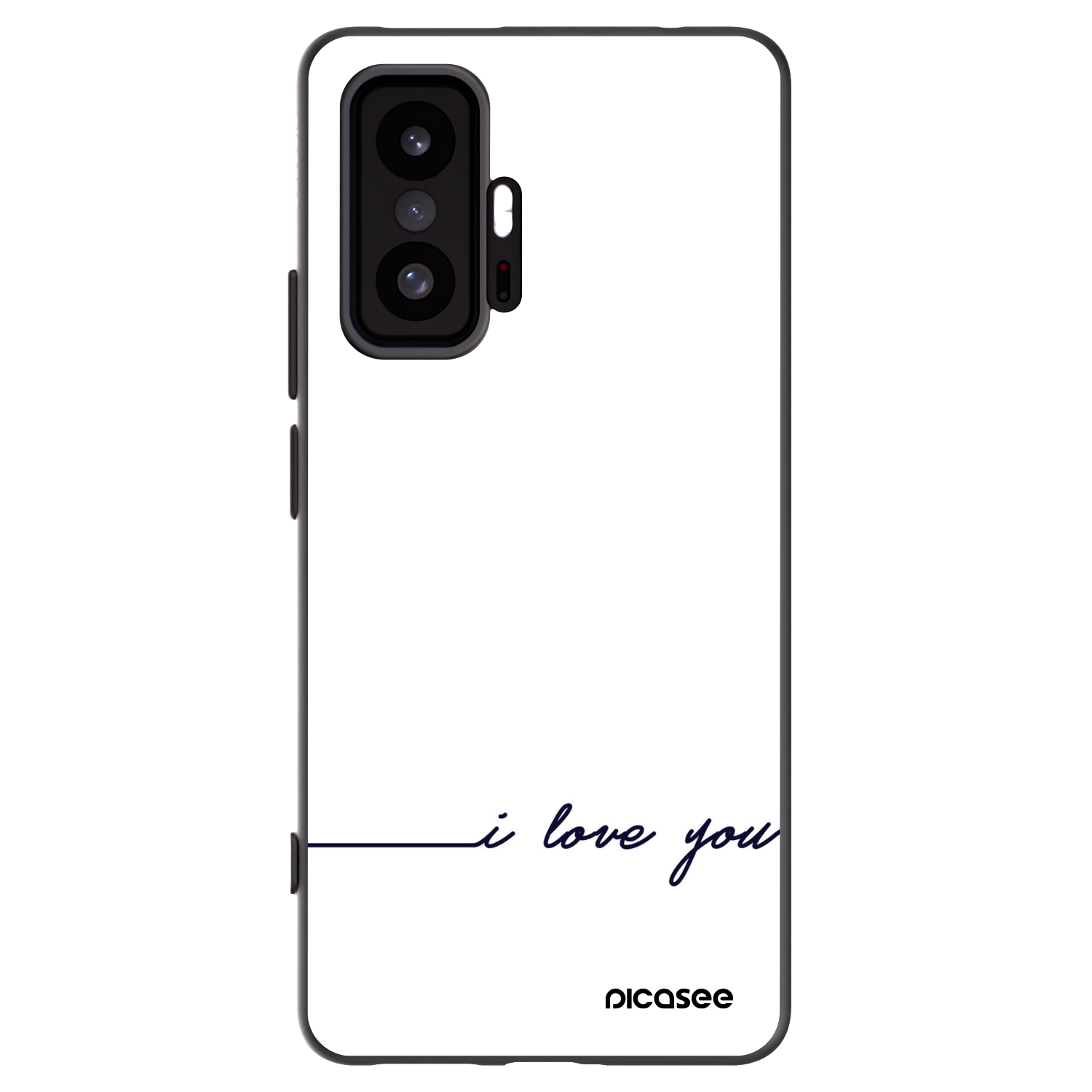 Picasee silikonowe czarne etui na Xiaomi 11T - I love you