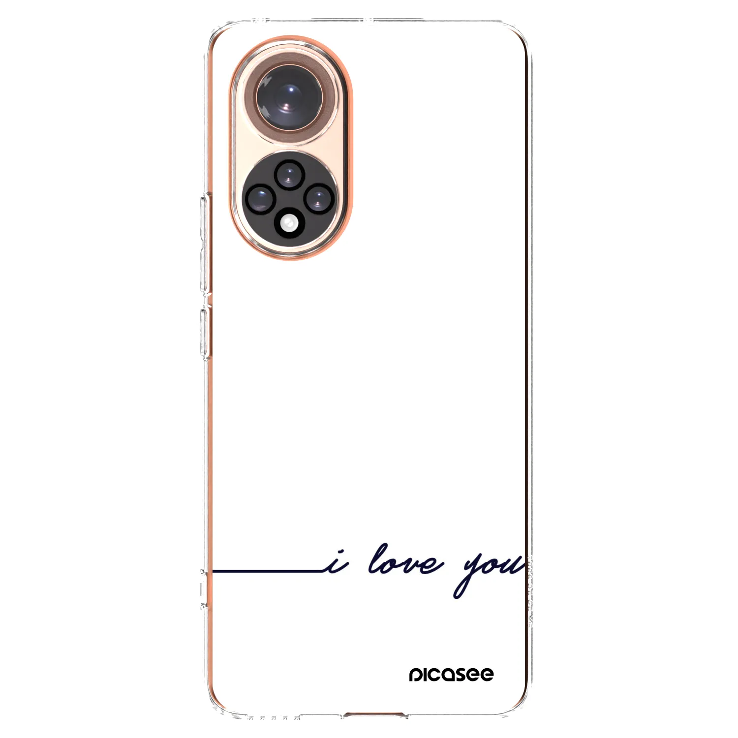 Picasee silikonowe przeźroczyste etui na Honor 50 5G - I love you