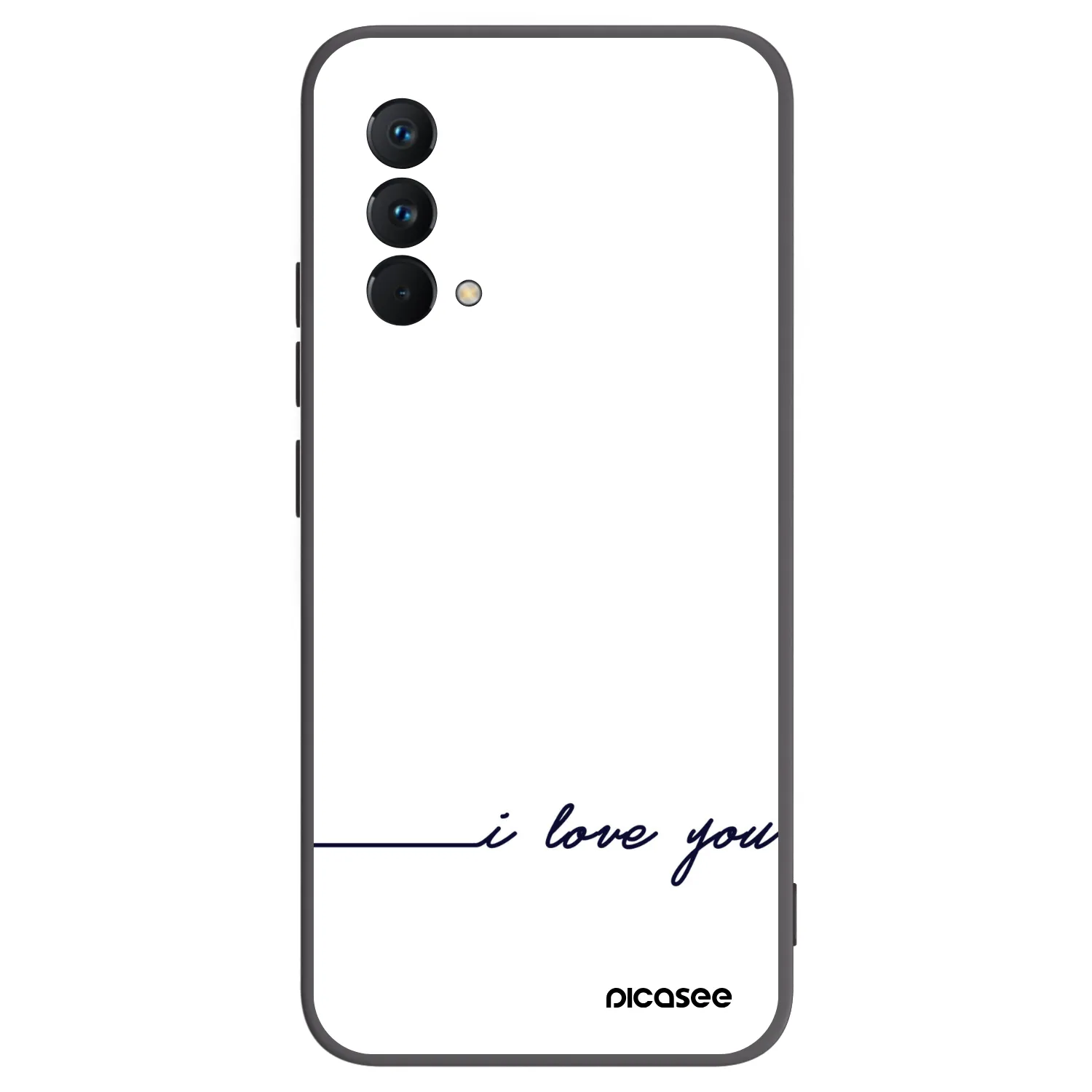 Picasee silikonowe czarne etui na Realme GT Master Edition 5G - I love you