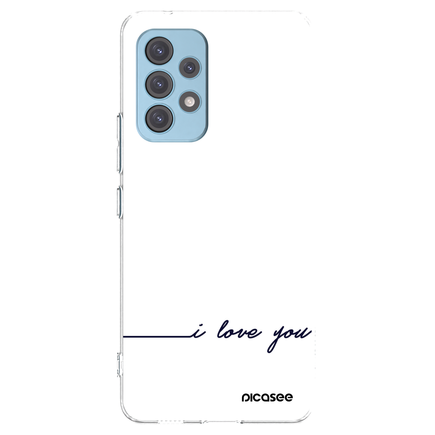 Picasee silikonowe przeźroczyste etui na Samsung Galaxy A53 5G A536 - I love you
