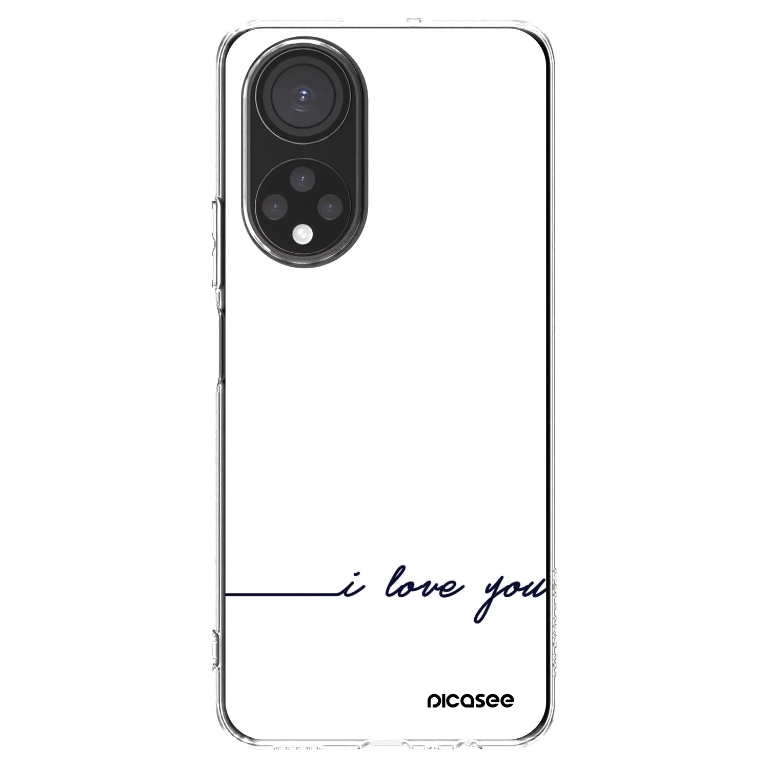 Picasee silikonowe przeźroczyste etui na Honor X7 - I love you