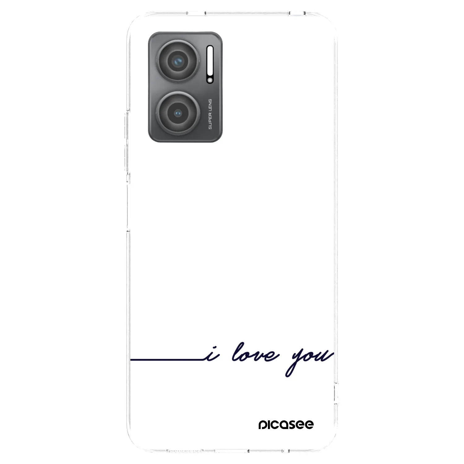 Picasee silikonowe przeźroczyste etui na Xiaomi Redmi 10 5G - I love you