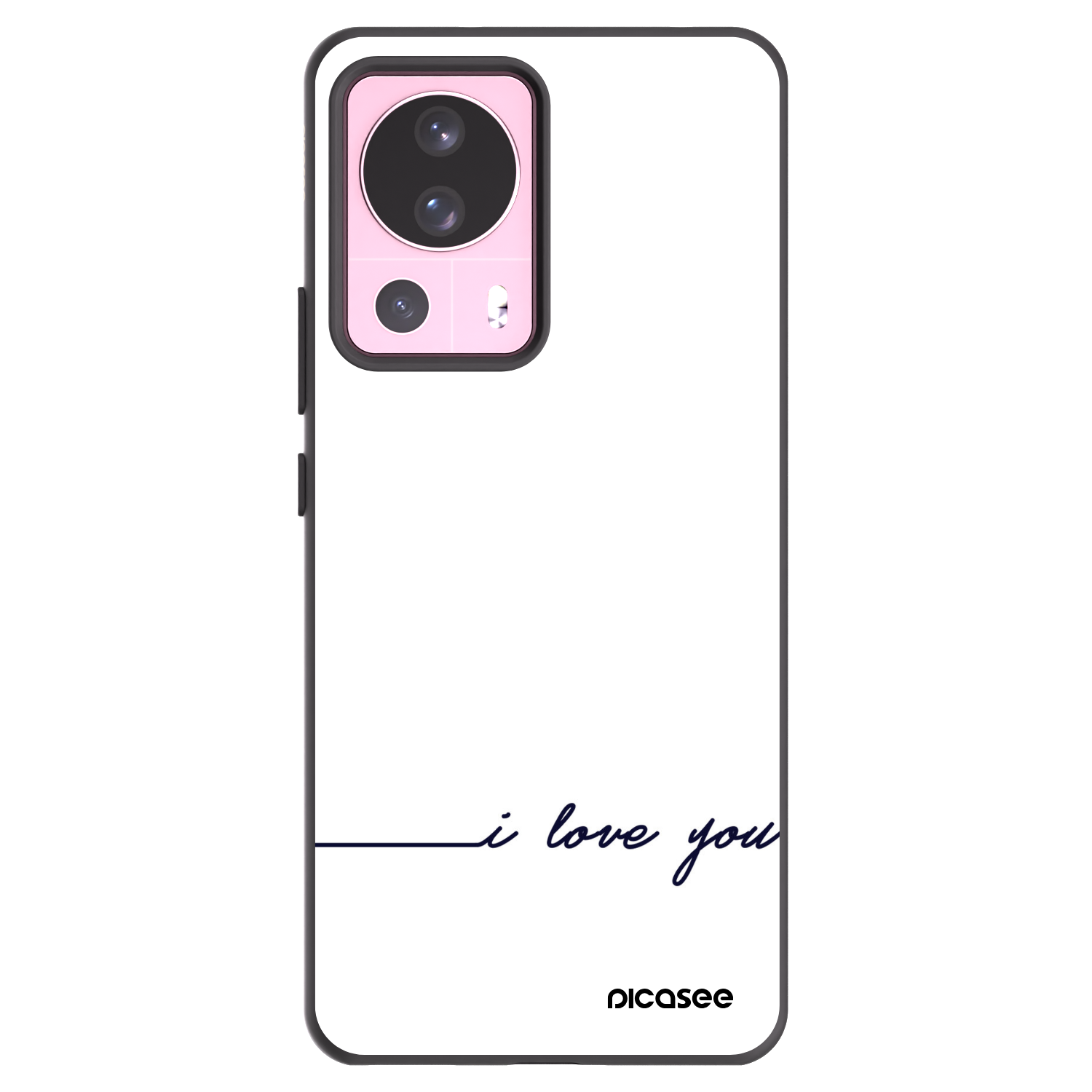 Picasee silikonowe czarne etui na Xiaomi 13 Lite - I love you