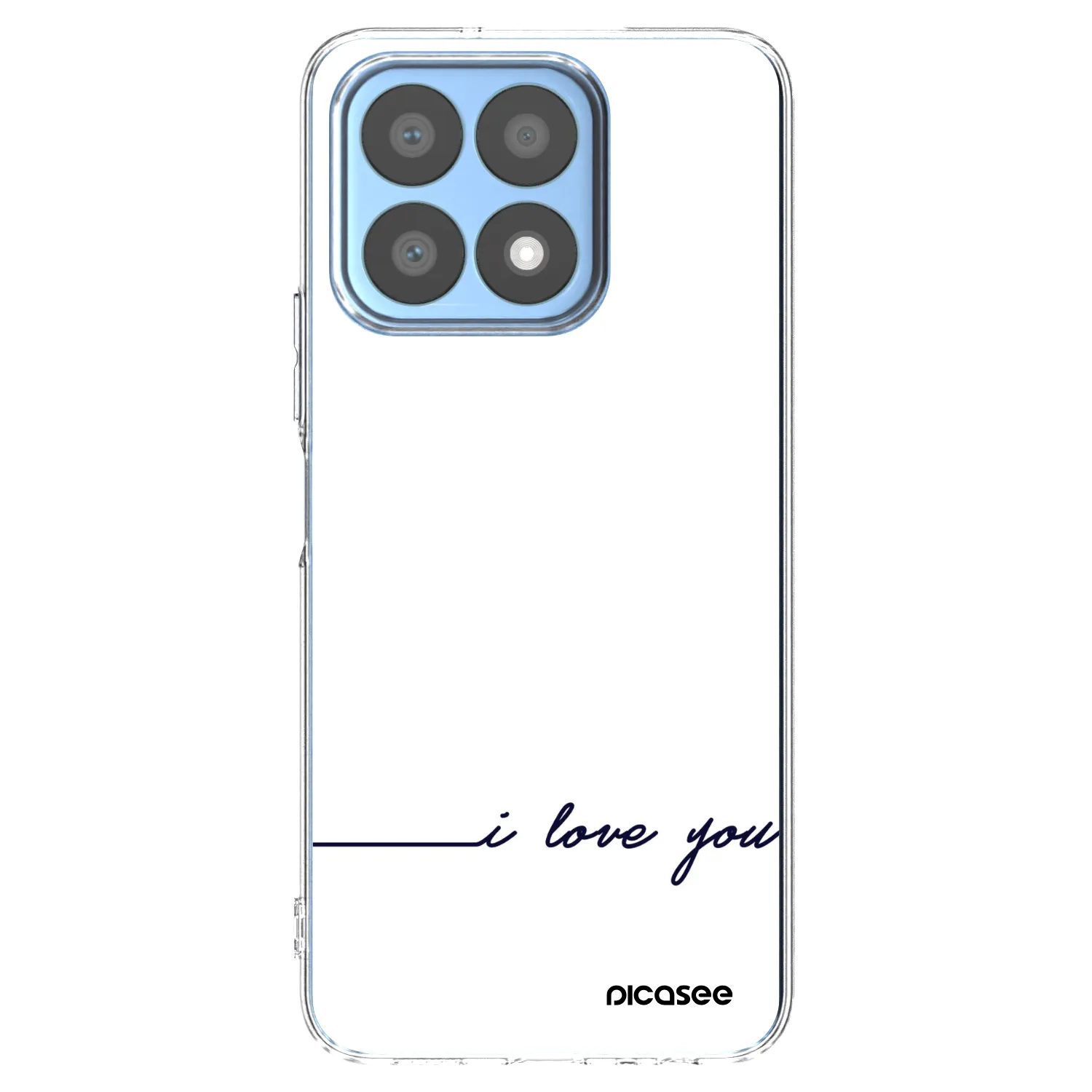 Picasee silikonowe przeźroczyste etui na Honor X8a - I love you