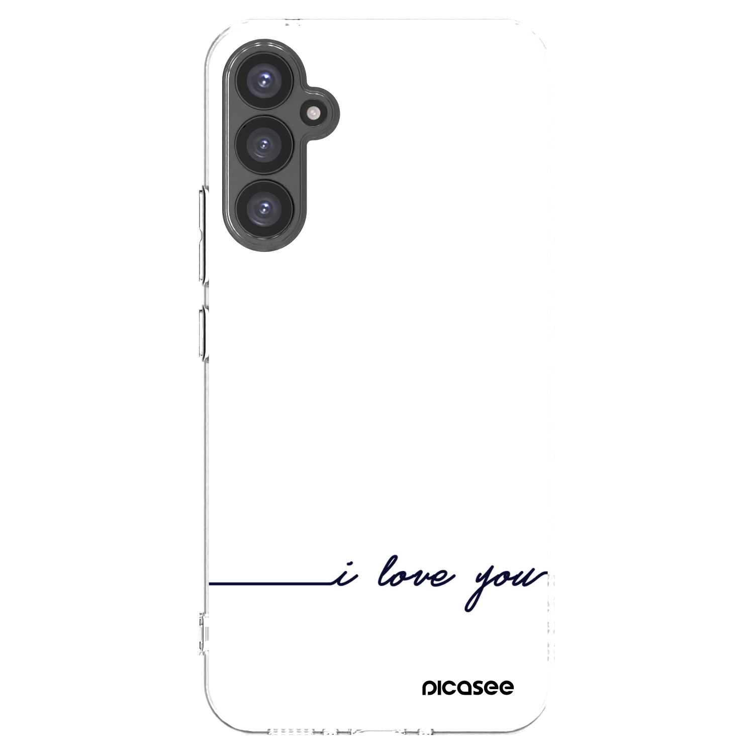 Picasee silikonowe przeźroczyste etui na Samsung Galaxy A34 5G A346B - I love you